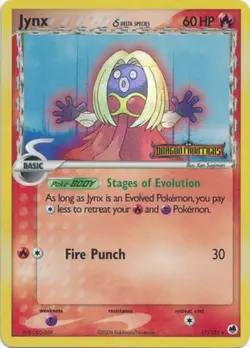 Moderately Played Jynx (Delta Species) - 17/101 - Rare - Reverse Holo Pokemon Dr - Image 1