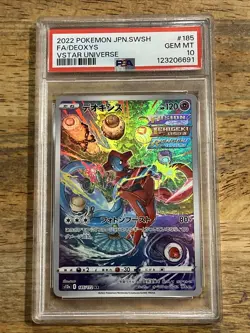 GRADED PSA 10 2022 Pokemon JPN.SWSH FA/Deoxys VStar Universe #185 - Image 1