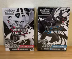 Pokemon TCG Scarlet Violet Black Bolt White Flare Booster Bundle Combo Brand New - Image 1
