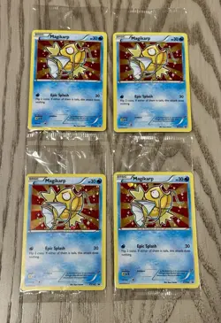 4 Pokemon TCG Magikarp XY143 Black Star Promo Sealed *Swirl* Prints 🌀 - Image 1