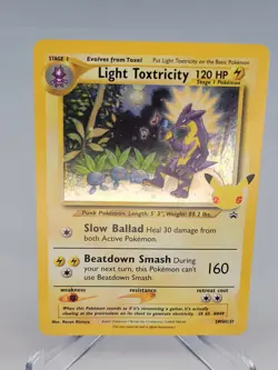 2021 Pokemon Light Toxtricity SWSH177 Black Star Promo NM-MT Celebrations 5 - Image 1