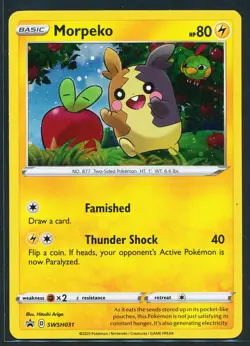 Morpeko SWSH031 Black Star Promo Cosmos Holo Pokemon 2020 Sword & Shield - NM - Image 1