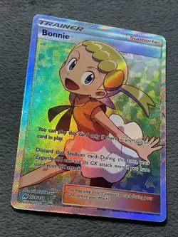 Bonnie 128/131 Rare Holo Full Art Textured Pokemon Card Forbidden Light - Image 3