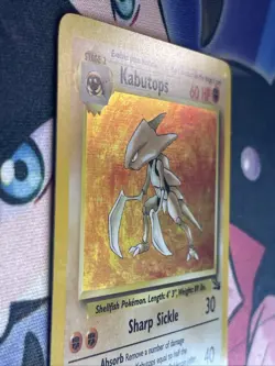 * Pokemon TCG Kabutops Holo Rare Card 9/62 Fossil Unlimited 1999 Vintage LP+ - Image 4