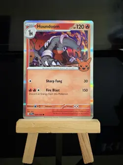 HOUNDOOM - 34/198 Trick Or Trade 2023 NM - Holo Common Pokemon TCG Card - Image 1