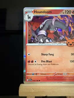 HOUNDOOM - 34/198 Trick Or Trade 2023 NM - Holo Common Pokemon TCG Card - Image 2