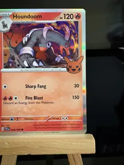 HOUNDOOM - 34/198 Trick Or Trade 2023 NM - Holo Common Pokemon TCG Card - Image 3