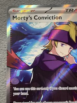 Morty’s Conviction 201/162 Temporal Forces Full Art Double Rare Pokemon Card - Image 3