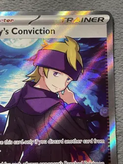 Morty’s Conviction 201/162 Temporal Forces Full Art Double Rare Pokemon Card - Image 4