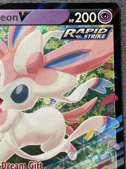Sylveon V SWSH202 Full Art Black Star Promo Pokemon Card Sword Shield - Image 4