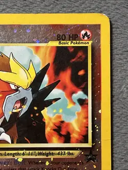 Entei 34 Black Star Promo Holo 2001 Pokemon Card Vintage Nintendo Ken Sugimori - Image 4