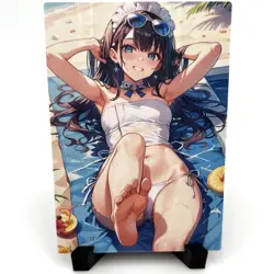 Sexy Hot Bikini Anime Waifu Girl Doujin Lewd Goddess Story ACG Holo Art Card - Image 1