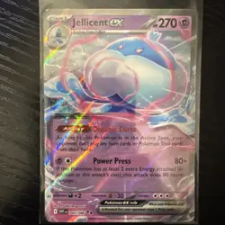Jellicent EX 045/086 White Flare Holo English Pokemon TCG Card NM Double Rare - Image 1