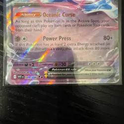 Jellicent EX 045/086 White Flare Holo English Pokemon TCG Card NM Double Rare - Image 3