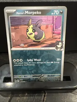 Pokemon TCG Marnie's Morpeko Reverse Holo Card 137/182 Destined Rivals Series - Image 1