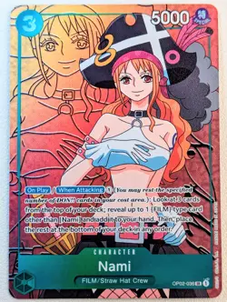 Nami (Alternate Art) OP02-036 SR One Piece Card Game Paramount War Near Mint - Image 1