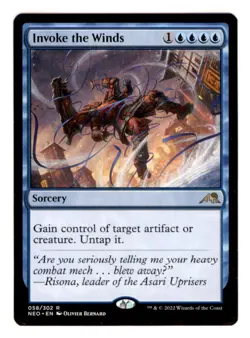 MTG - #58 Invoke the Winds - Kamigawa: Neon Dynasty - Image 1