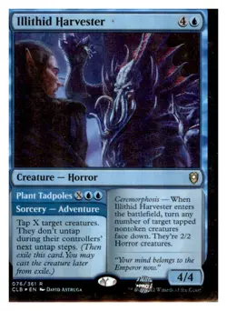 MTG - #76 Illithid Harvester - Commander Legends: Battle for Baldur's Gate Foil - Image 1