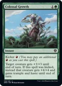 Colossal Growth -Foil Near Mint MTG Dominaria United - Image 1