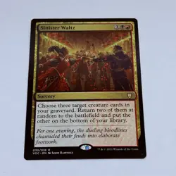Sinister Waltz 030/038 Magic The Gathering Trading Card MTG Tc7 - Image 1
