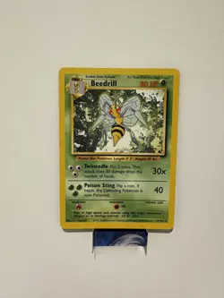 1999 Pokemon Base Set Beedril Unlimited 17/102 Non-Holo NM - Image 1