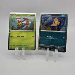 Pokemon TCG Yanma 185 Sv Scraggy 186 Sv Scarlet & Violet Promo Holo Set Of Two - Image 1