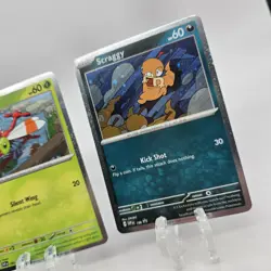 Pokemon TCG Yanma 185 Sv Scraggy 186 Sv Scarlet & Violet Promo Holo Set Of Two - Image 3