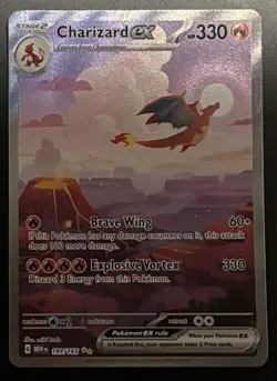 Pokemon Scarlet & Violet 151 Charizard ex 199/165 SIR Holo Full Art NM/M - Image 1