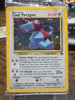Pokemon Cool Porygon 15/53 Wotc Promo Holo Sealed - Semi Swirl - Image 1