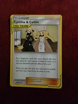 Cynthia & Caitlin 189/236 Cosmic Eclipse Pokemon TCG Regular Uncommon - Image 1