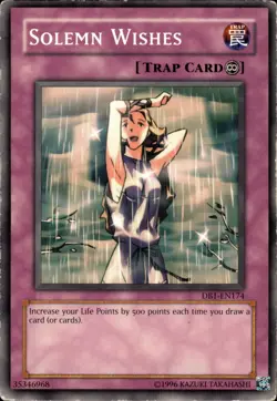 Solemn Wishes - DB1-EN174 - HP - YuGiOh - Image 1