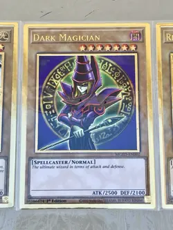 Blue-Eyes White Dragon + Dark Magician + Red-Eyes | Premium Gold Rares | YuGiOh! - Image 3