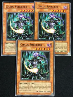YUGIOH CHAOS SORCERER IOC-023 COMMON X3 (NM) - Image 1