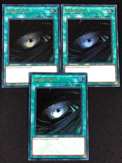 YUGIOH DARK HOLE LEHD-ENB21 1ST ULTRA X3 NM - Image 1