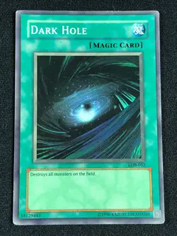 YUGIOH DARK HOLE LOB-052 SUPER (HP) - Image 1