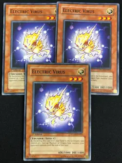 YUGIOH ELECTRIC VIRUS STON-EN021 1ST COMMON X3 (NM) - Image 1