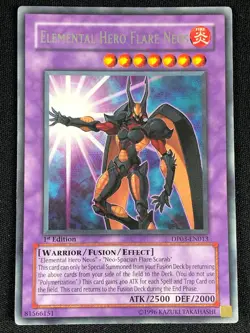 YUGIOH ELEMENTAL HERO PFLARE NEOS DP03-EN013 1ST RARE (NM) - Image 1