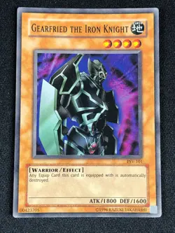 YUGIOH GEARFRIED THE IRON KNIGHT PSV-101 SUPER LIGHT PLAY - Image 1
