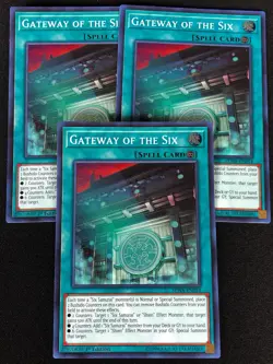 YUGIOH GATEWAY OF THE SIX SPWA-EN014 1ST SUPER X3 (NM) - Image 1