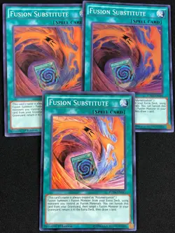 YUGIOH FUSION SUBSTITUTE FUEN-EN041 1ST SUPER X3 (NM) - Image 1