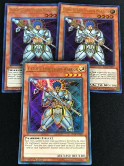 YUGIOH GAROTH LIGHTSWORN WARRIOR BLLR-EN037 1ST ULTRA X3 - Image 1