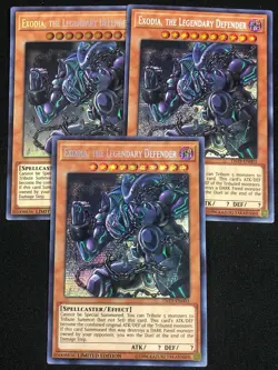 YUGIOH EXODIA, THE LEGENDARY DEFENDER TN19-EN003 SECRET X3 NM - Image 1