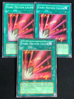 YUGIOH FAIRY METEOR CRUSH PSV-063 SUPER X3 (MP) - Image 1