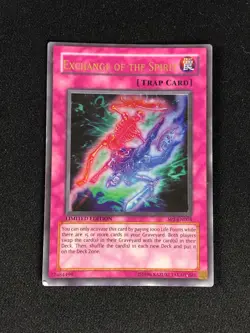 YUGIOH EXCHANGE OF THE SPIRIT SP1-EN004 ULTRA HP/CREASES - Image 1