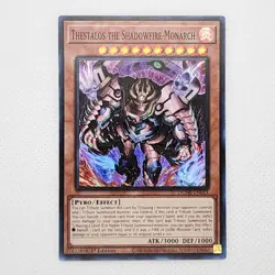 Thestalos the Shadowfire Monarch - DUNE-EN023 - NM - Super Rare - 1st ed Yugioh - Image 1