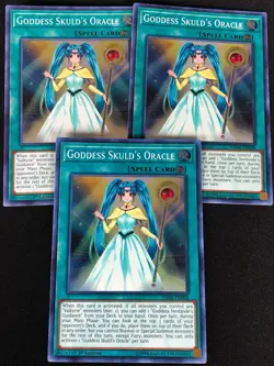 YUGIOH GODDESS SKULD'S ORACLE SHVA-EN008 1ST SUPER X3 (NM) - Image 1