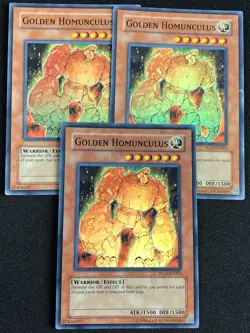 YUGIOH GOLDEN HOMUNCULUS WC6-EN001 SUPER X3 LP - Image 1