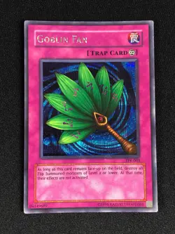 YUGIOH GOBLIN FAN TFK-003 SECRET PLAYED/EDGE WEAR - Image 1