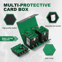 MTG Card Storage Box, 3 in 1 Graded Carrying Deck Box, 2PCS Commander Deck Boxes - Image 3
