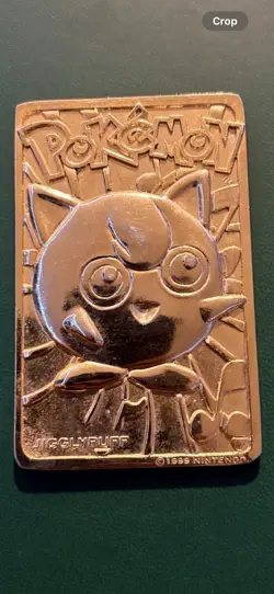 Jigglypuff Pokemon 23K Gold Plated Trading Card 1999 Burger King Limited Edition - Image 1